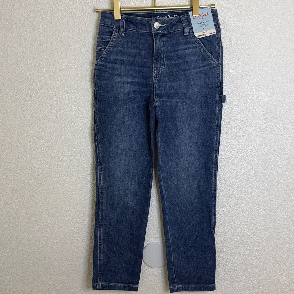 Cat and Jack Blue Denim Jeans- ankle straight